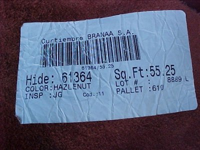 label & size